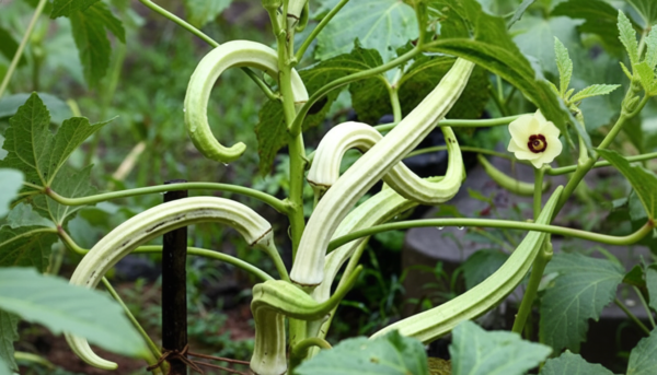 Elephant Tusk Okra Seeds – Long Pod High-Yield Okra Variety for Farming & Gardening